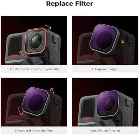 Нов Комплект 4 броя ND филтри Insta360 Ace Pro 2 – ND8 ND16 ND32 ND64