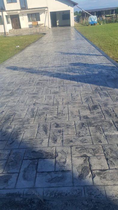 Model unic culori ideale pavaj beton amprentat elicopterizat