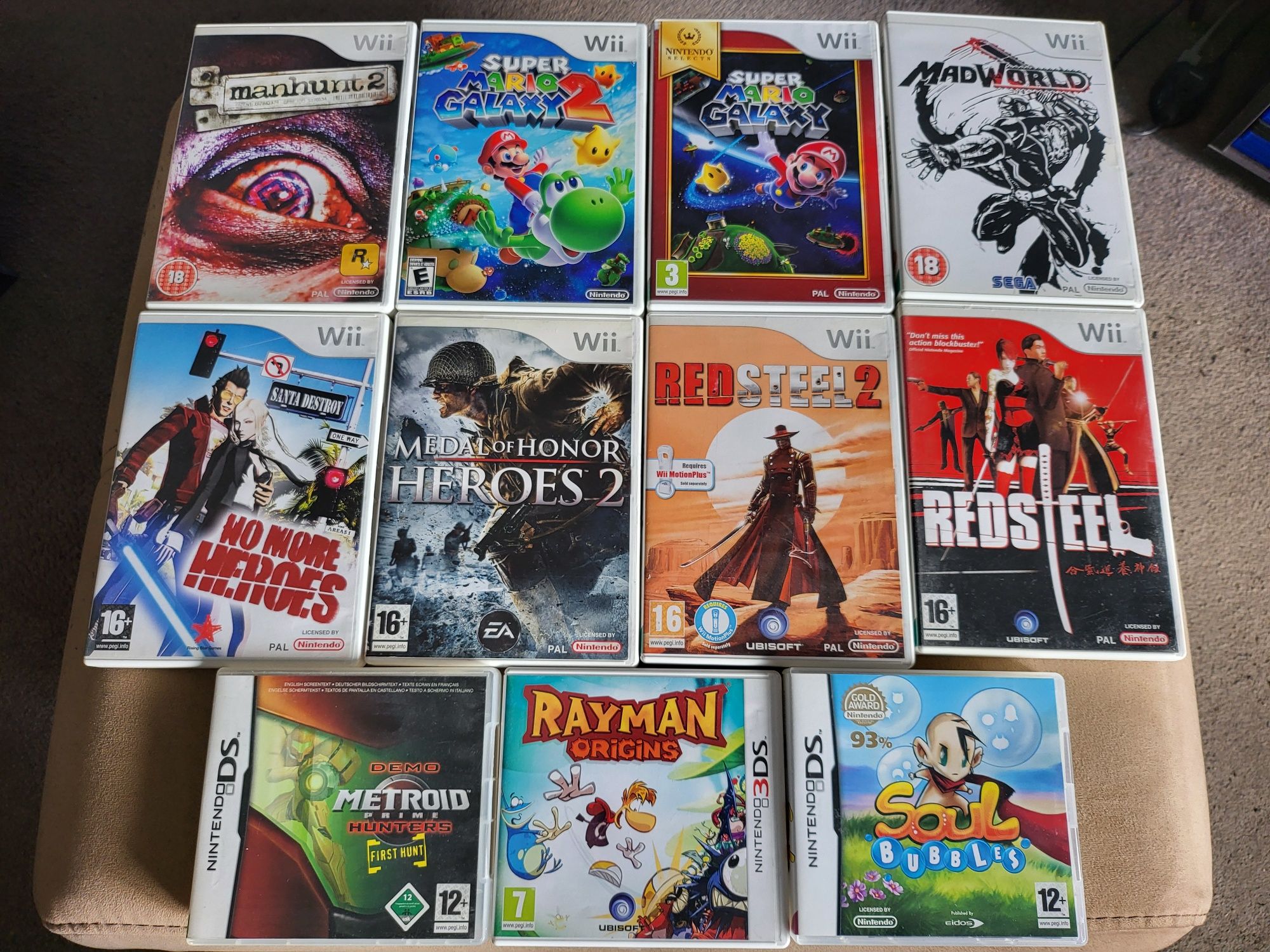Комплект от 8 игри за Nintendo Wii и три за ds/3ds