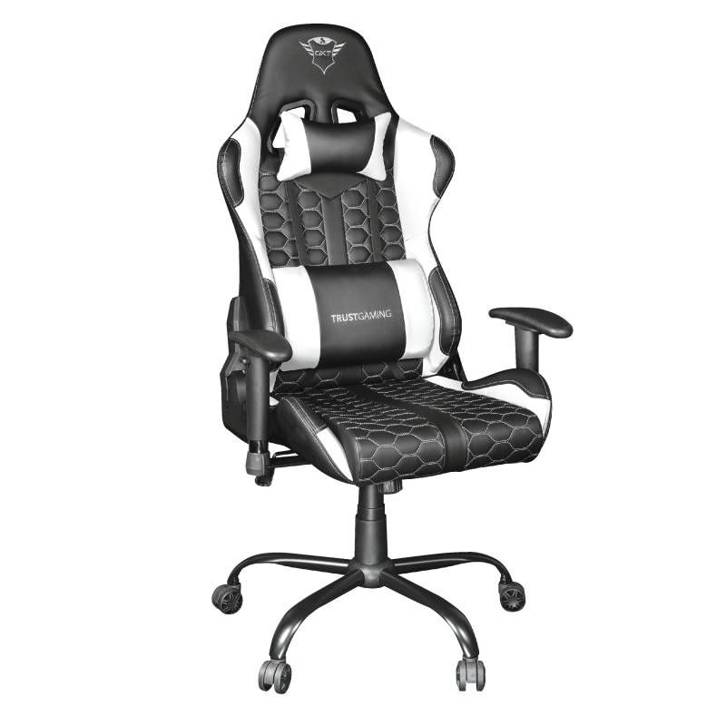 TRUST GXT 708 Resto Gaming Chair геймърски стол черен/бял
