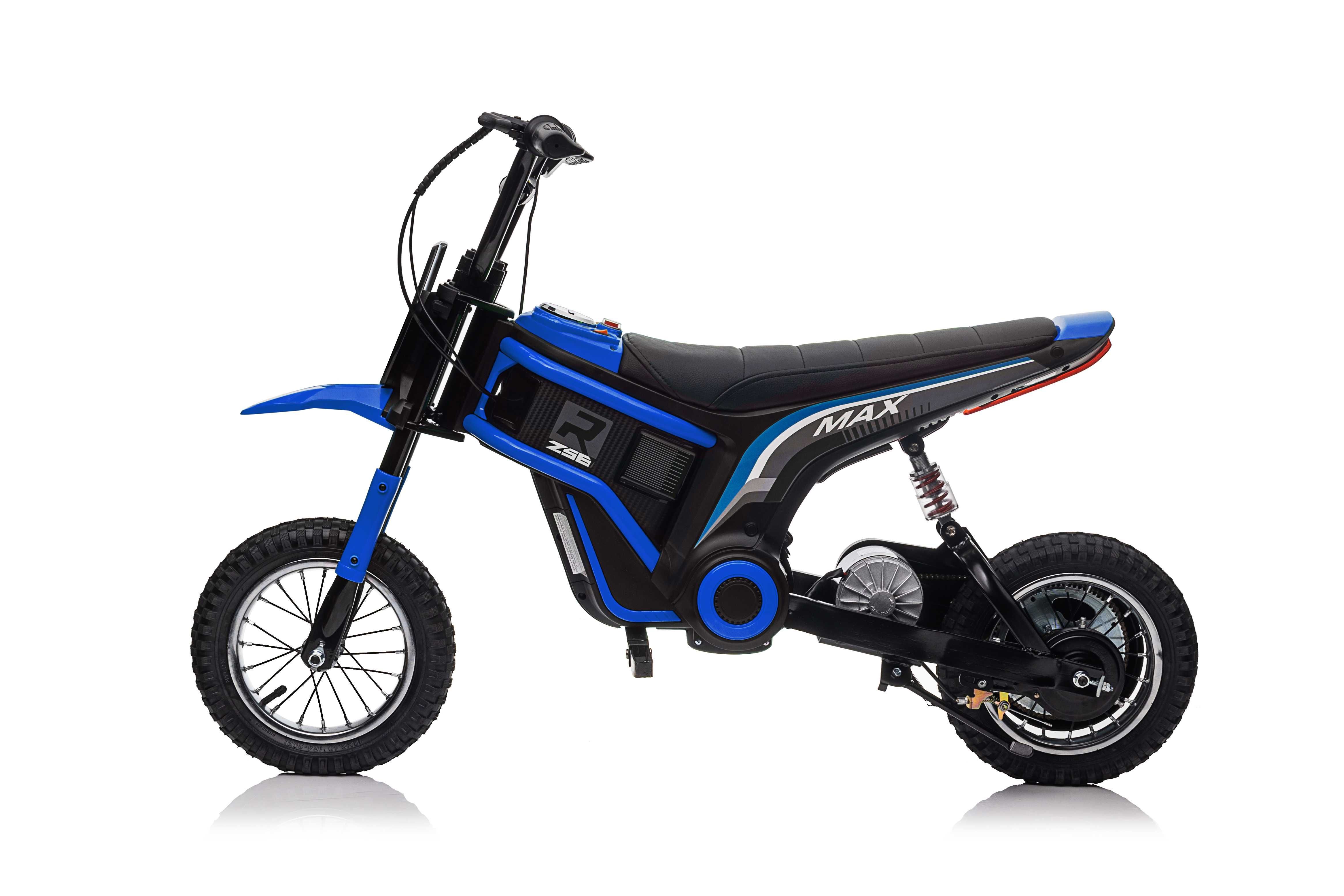 Motocicleta electrica Kinderauto Enduro 350W 24V, roti gonflabile Blue
