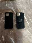 iPhone 13/12, 2 huse negre + o oglindă de buzunar, Shein