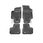 Set covorase auto din cauciuc Seat MII, 05.2012-, Skoda Citigo, 05.2012-07.2017; Citigo, 05.2017-; VW UP! (VW120), 04.2012-11.2016; UP!, 09.2016-, presuri tip tavita, negru; elastomer
