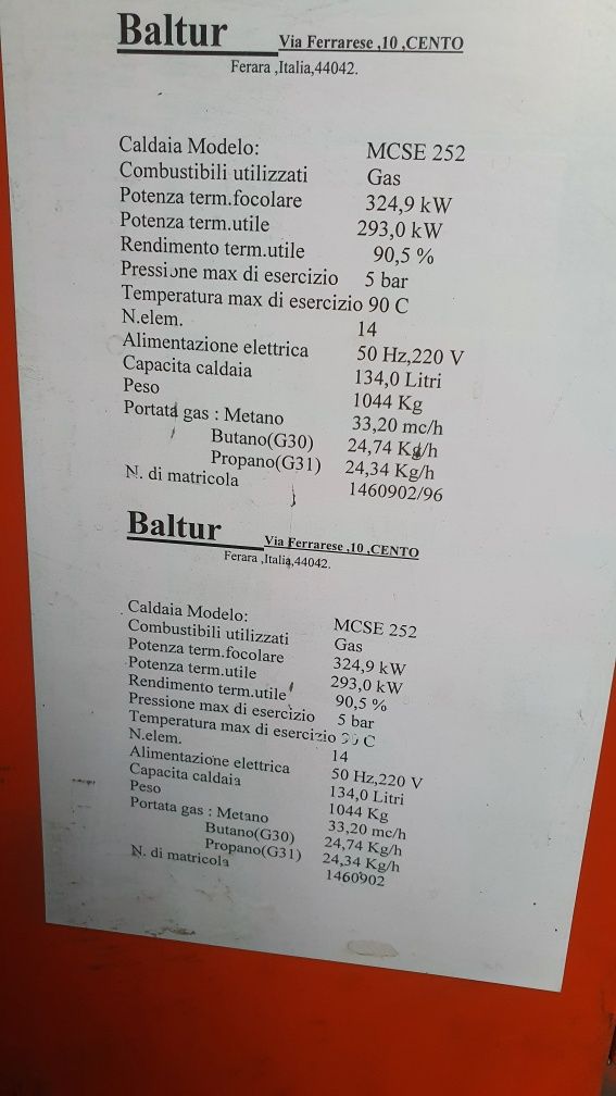 Centrala pe gaz Baltur