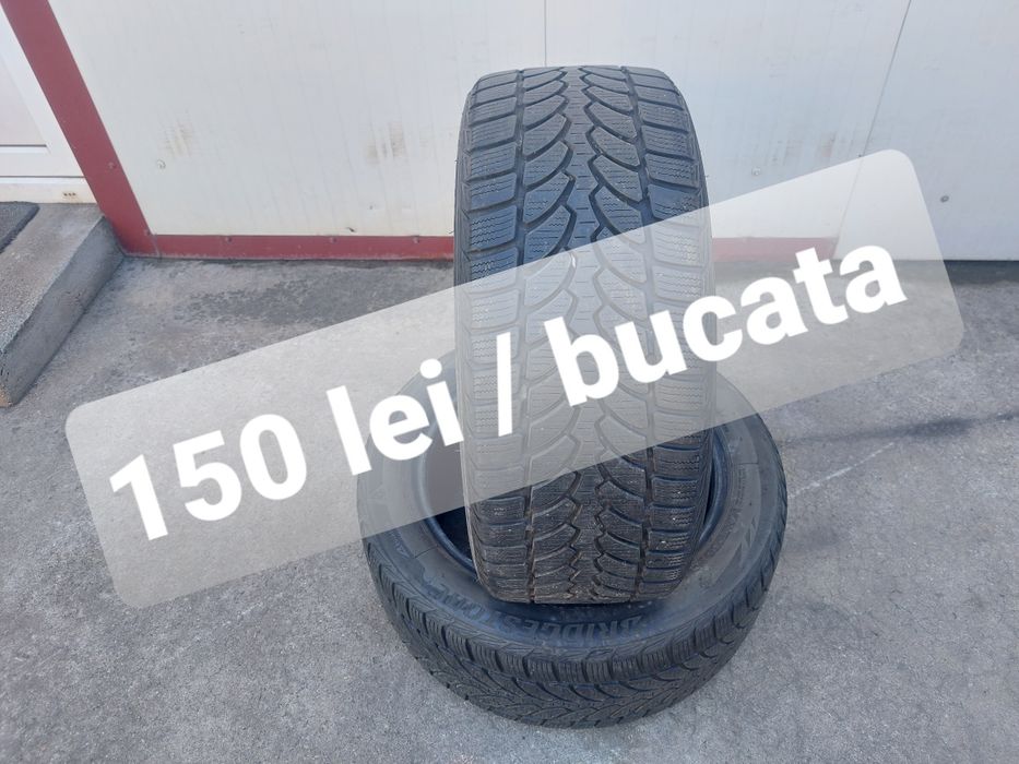 150 lei bucata! Doua anvelope M+S/IARNA 225 50 17 Bridgestone! 7 mm