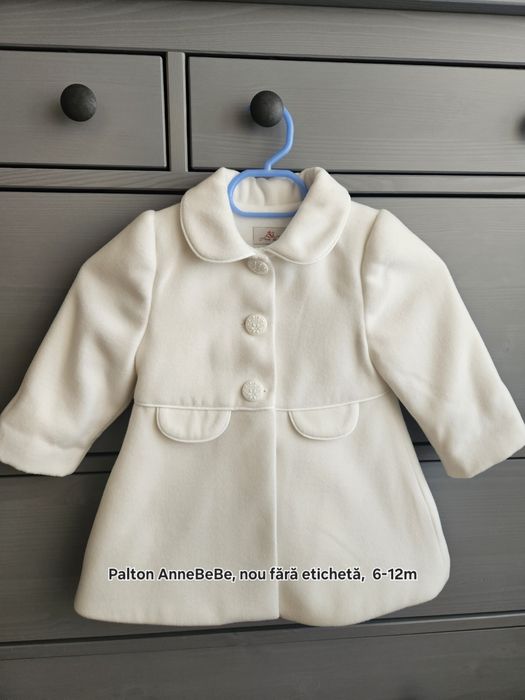 Vând Palton AnneBeBe, 6-12m, nou fără etichetă