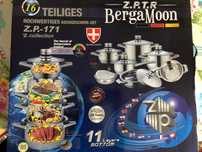 Set vase si cuțite pentru gatit ZPTR Bergamoon, nou, original