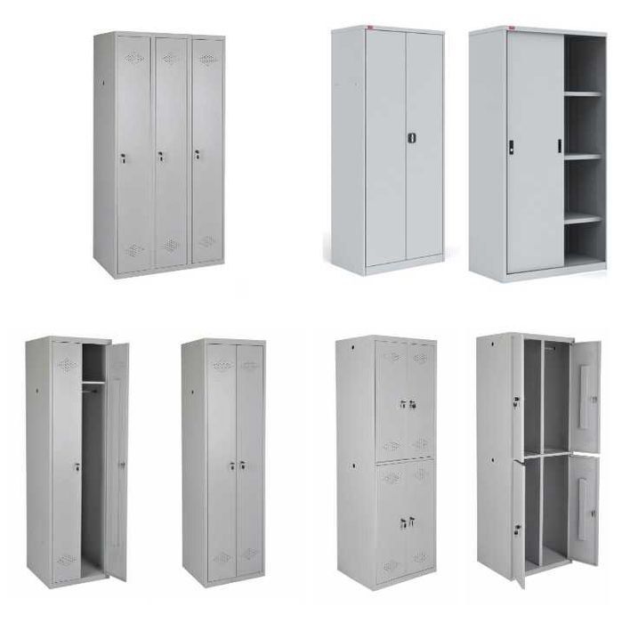 Шкафы Металлические для Раздевалки. Офисная мебель Стеллажи разборные