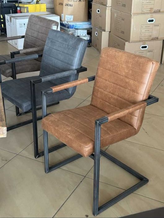 Scaune moderne noi - 2 bucati antracit