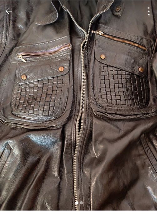 Geacă piele bărbați puțin purtată