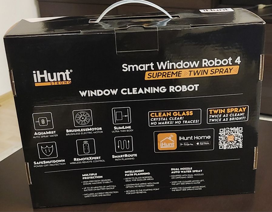 Robot curatare geamuri iHunt Smart Window 4 SUPREME Twin Spray