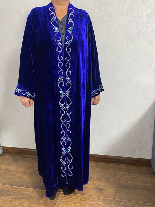 Женская абайка шапан велюровая