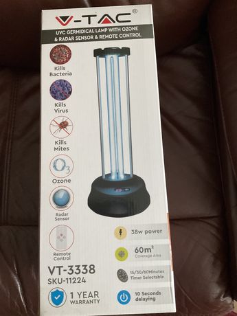 Vand lampa UV germicida cu ozon 38w,cu telecomanda si senzor ,noua