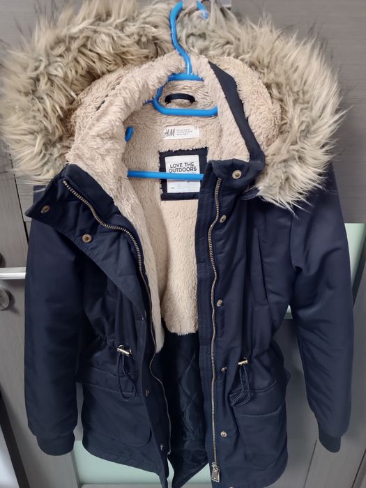 Geaca parka H&M 10-11 ani
