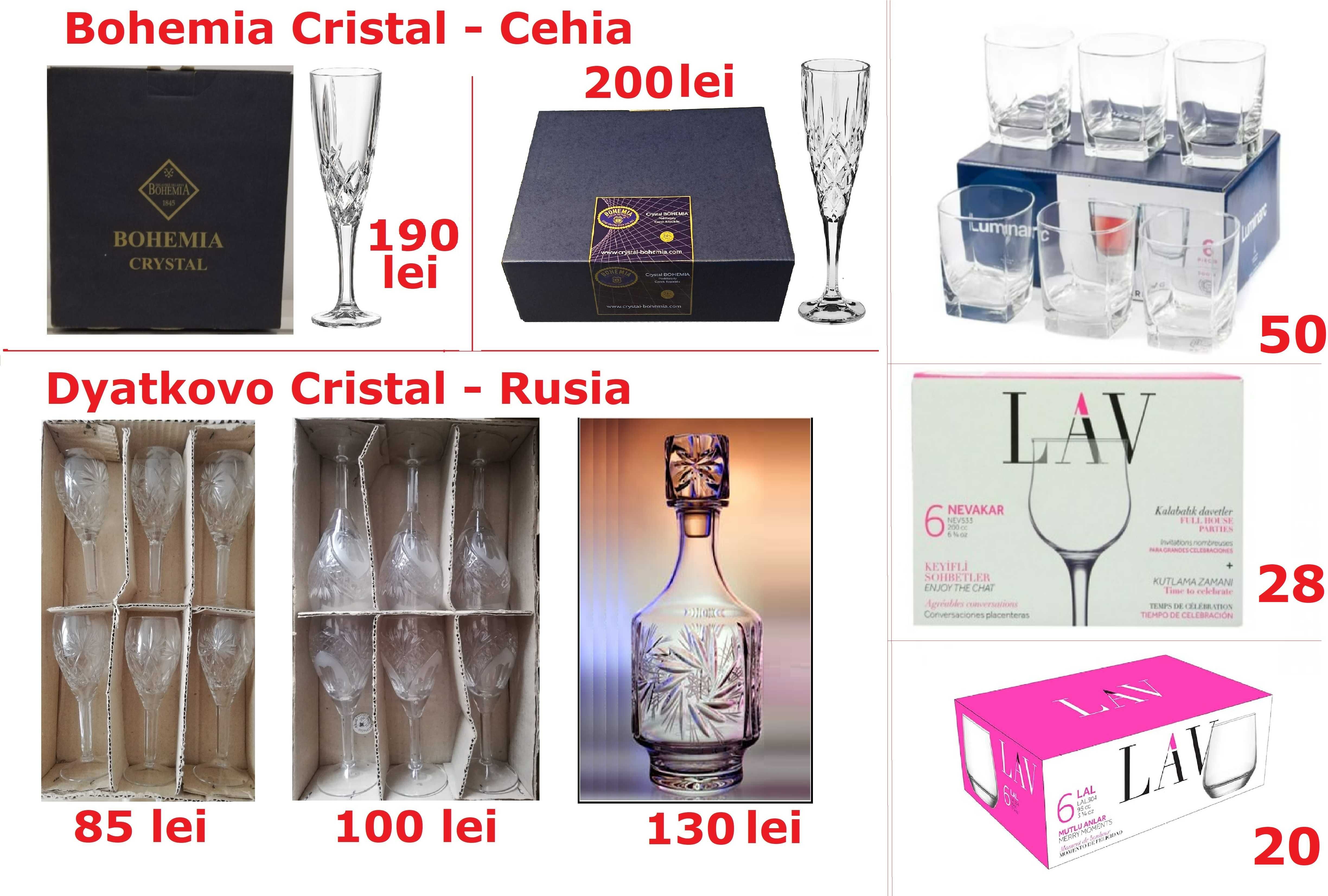 -40% Set 6 pahare 95ml, Made in Turcia, LAV LAL304, Trimit Gratis