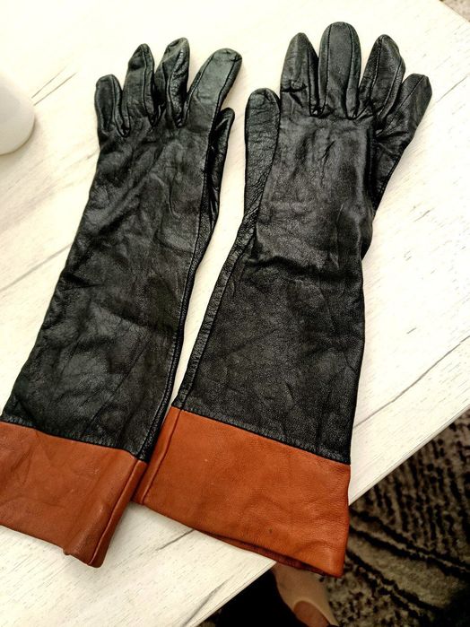 Перчатки кожаные женские