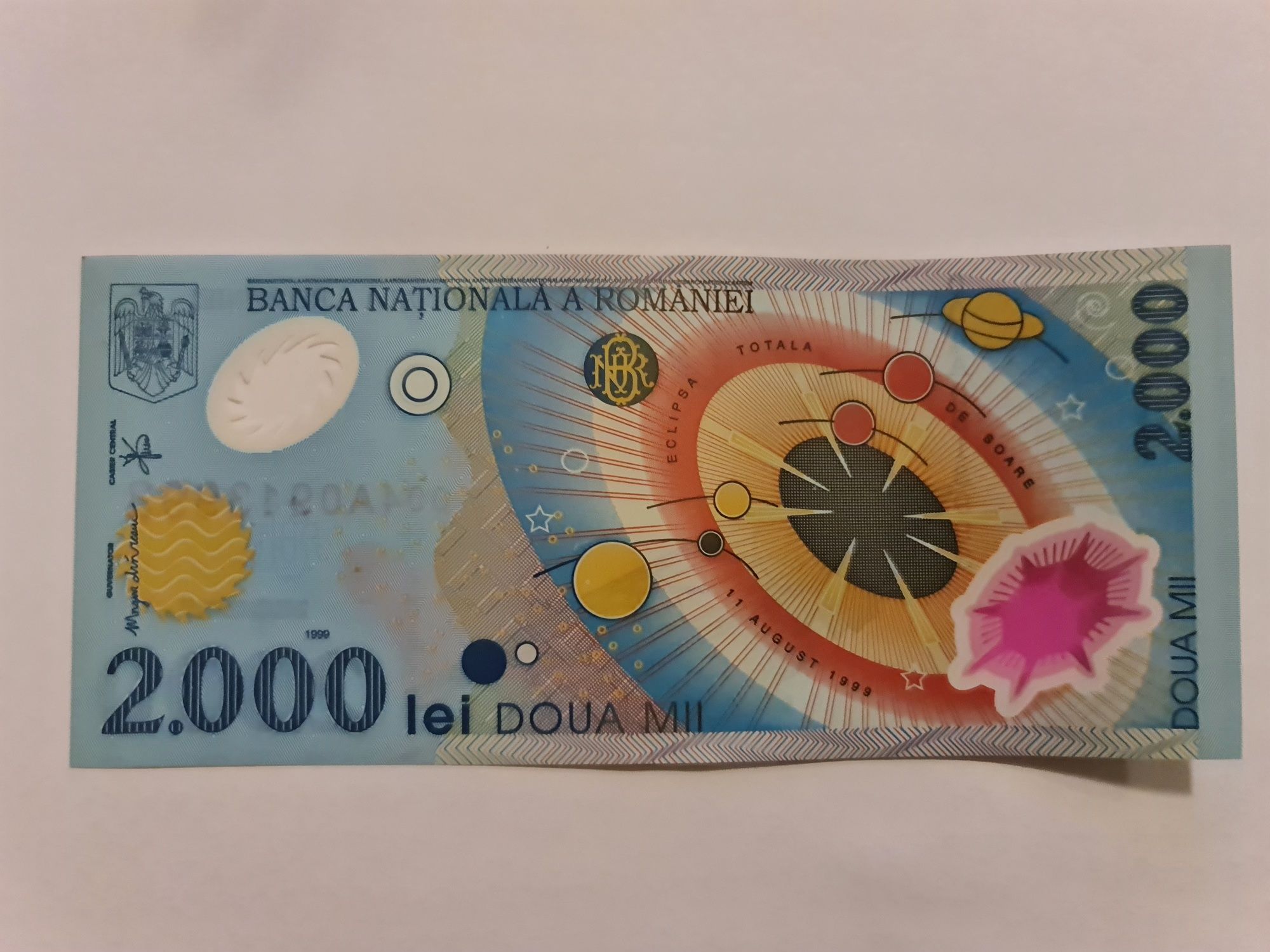 BANCNOTA  2000 RON eclipsa 1999 editie speciala