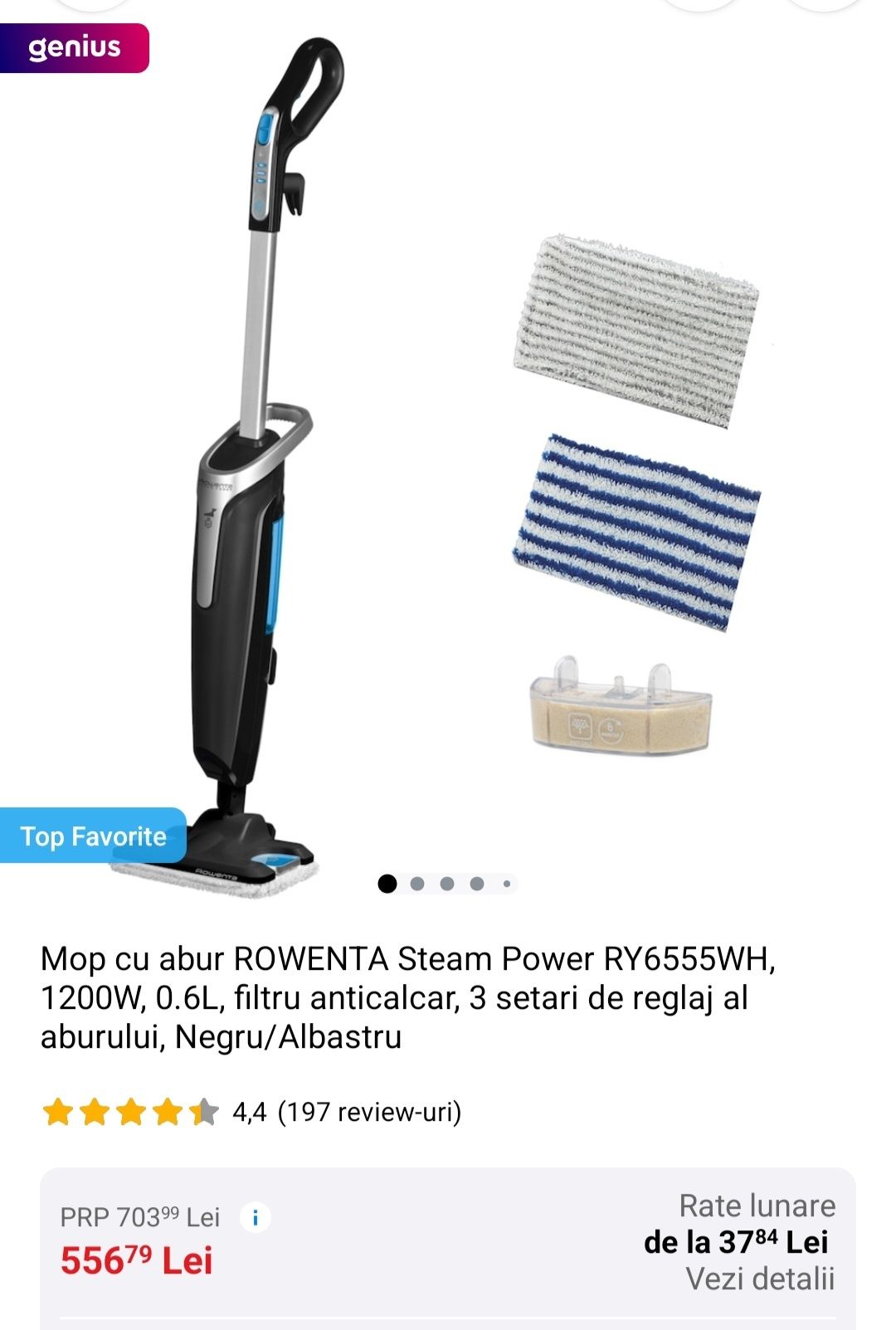 Rezerve mop cârpe mop electric Rowenta