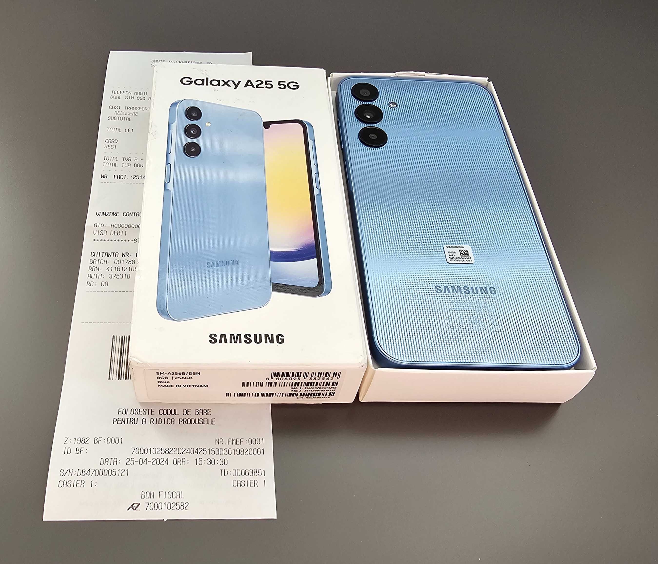 Samsung A25, 256GB, 8GB RAM,  5G, garantie