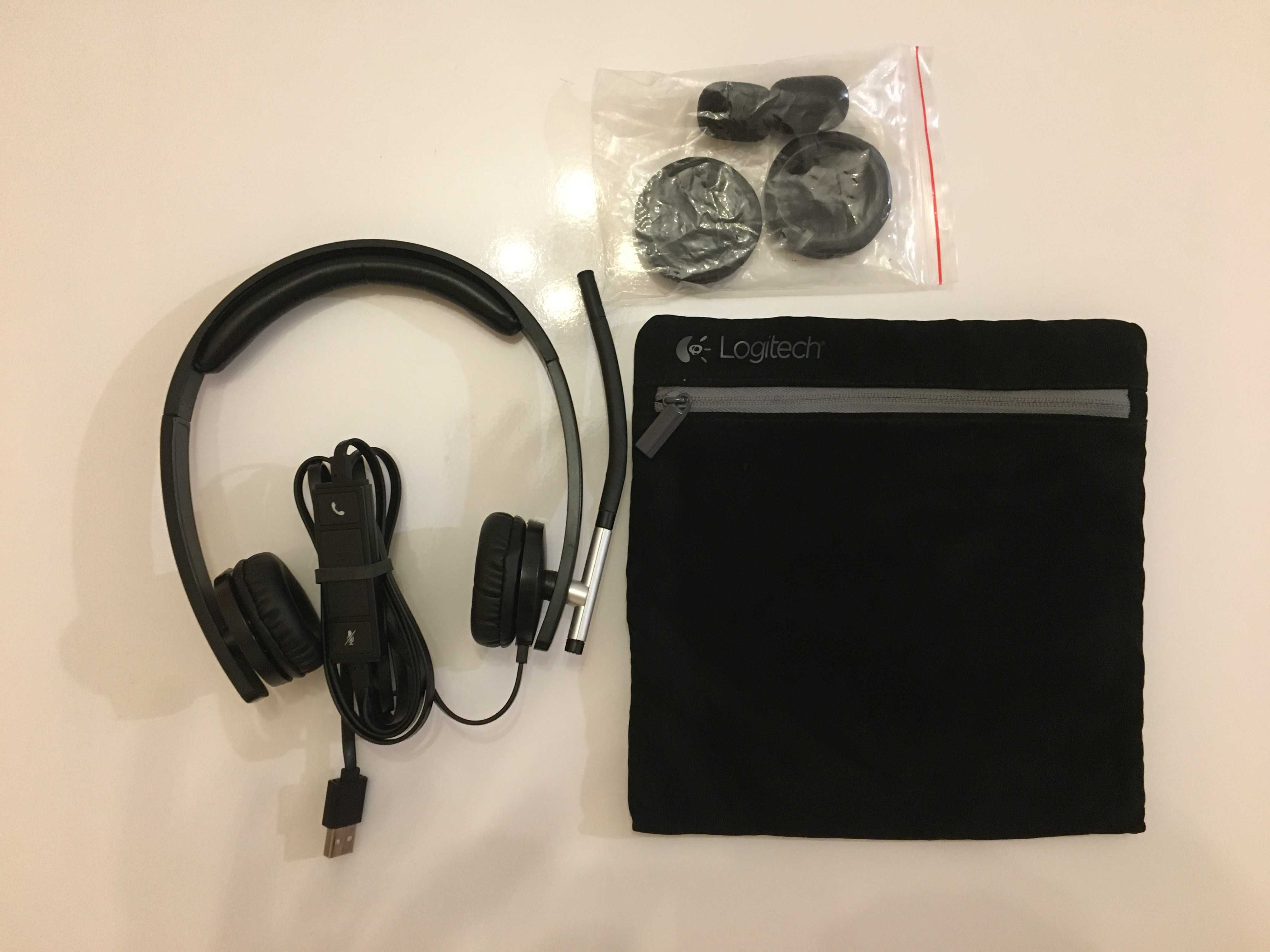 Logitech USB H650E слушалки с микрофон