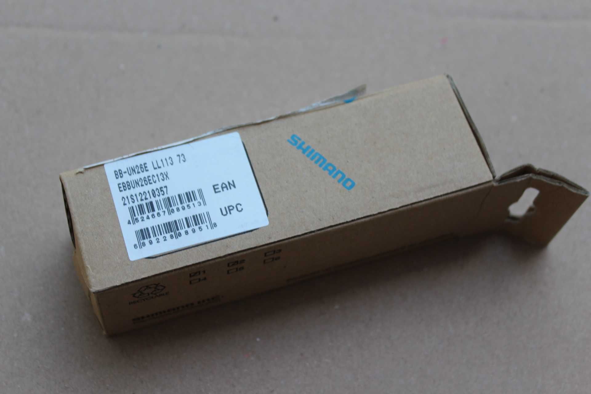 Shimano BB-UN26 monobloc rulment, ax patrat 113mm/73mm lung