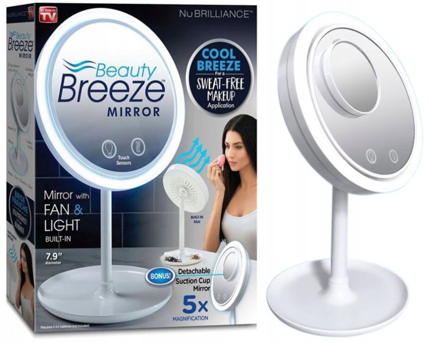 Oglinda make-up Beauty Breeze Mirror 3in1