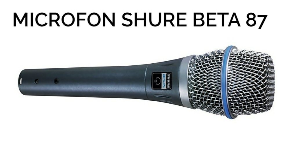 Microfon cu fir  Shure Beta 87 karaoke
