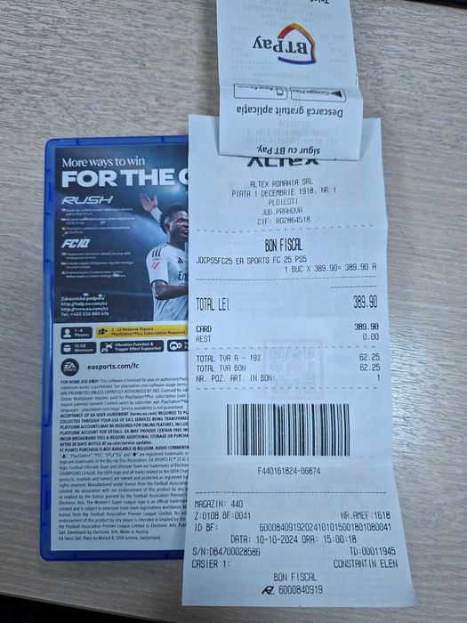 CD FC 25 pentru PlayStation 5 - ca si nou, fara zgarietura