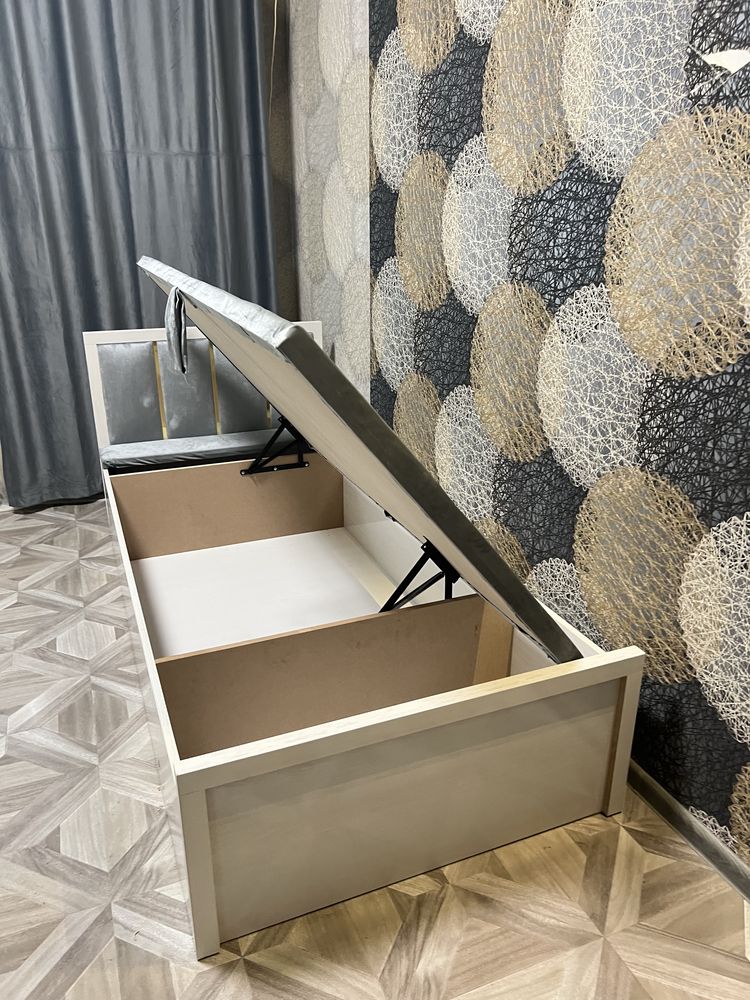 200×90 krovat-sunduk | Mustahkam MDF | Yetkazamiz 3 kunda!