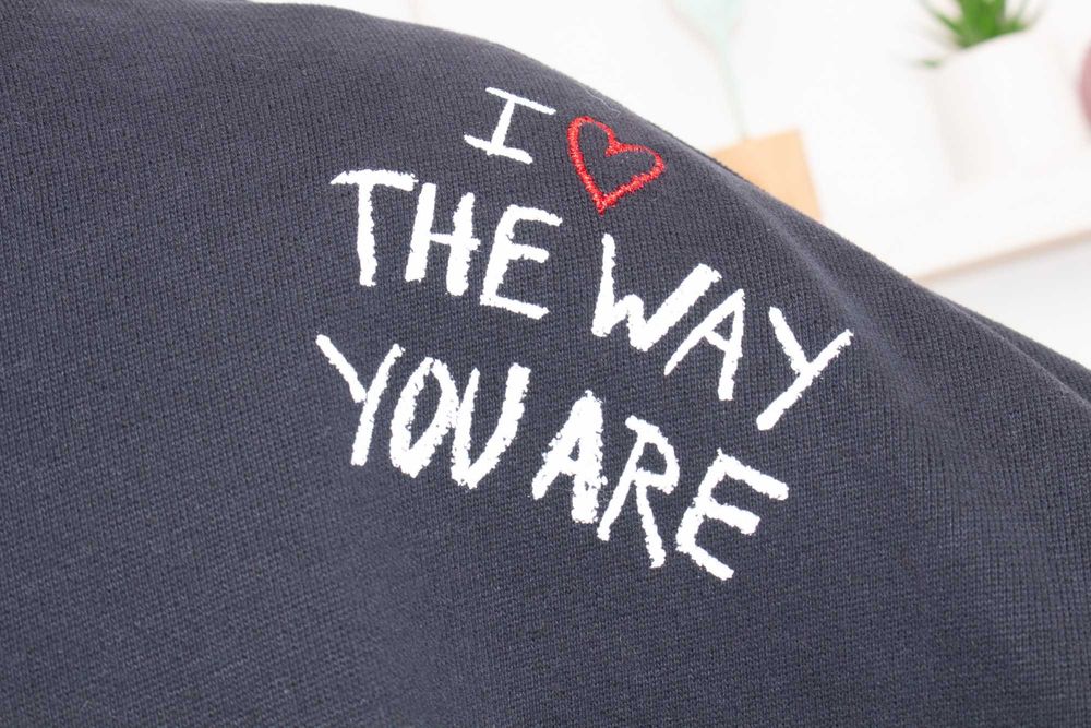 Desigual Disney Mickey Mouse суичър дълъг пуловер черно и бяло XL