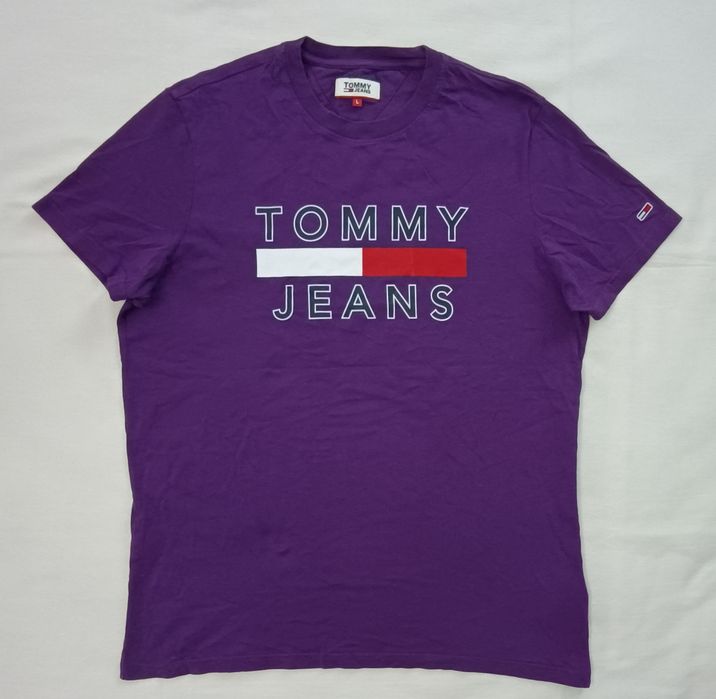 Tommy Jeans Cotton T-Shirt оригинална тениска L памучна фланелка