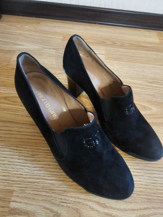 Туфли брендовые ANGELO GIANNINI натуральная,кожа,замша на 37-38 размер
