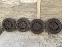 Jante tabla R16 cu cauciucuri iarna Taurus 205/55/16 + capace Audi