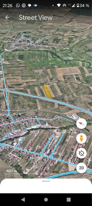 Vând teren extravilan în Șelimbăr, 5000 m² sau dezmembrat in 2 parcele