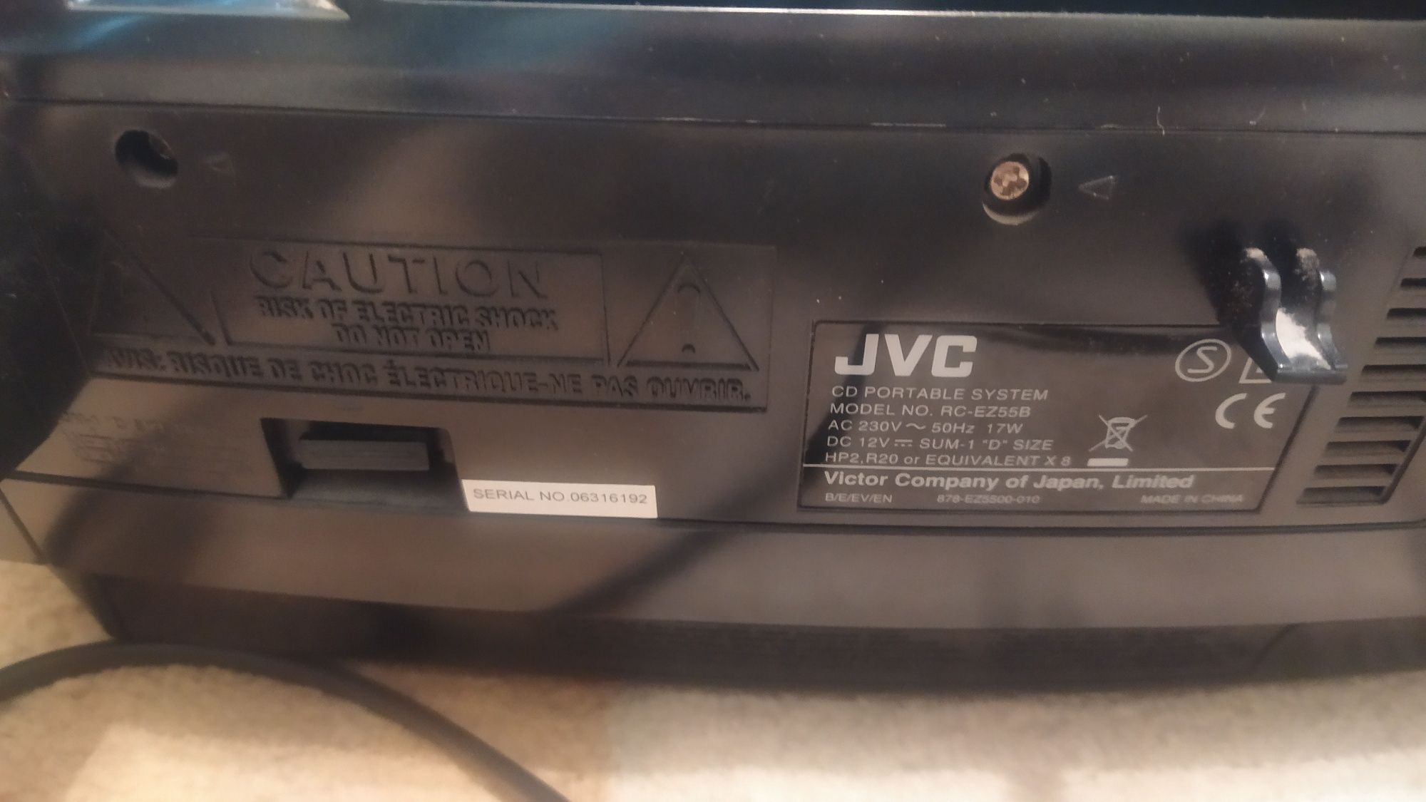 CD Portable System JVC