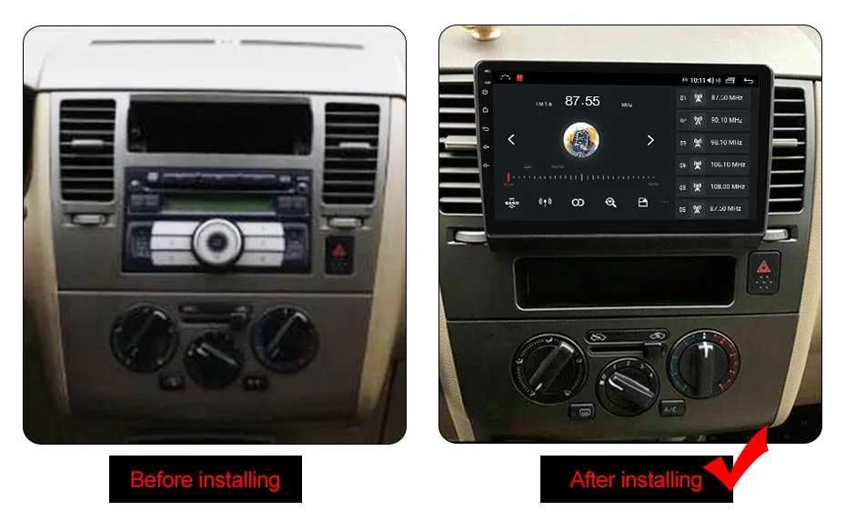 Navigatie Nissan Tiida 2005 - 2010,  2GB 4GB 8GB Garantie Camera