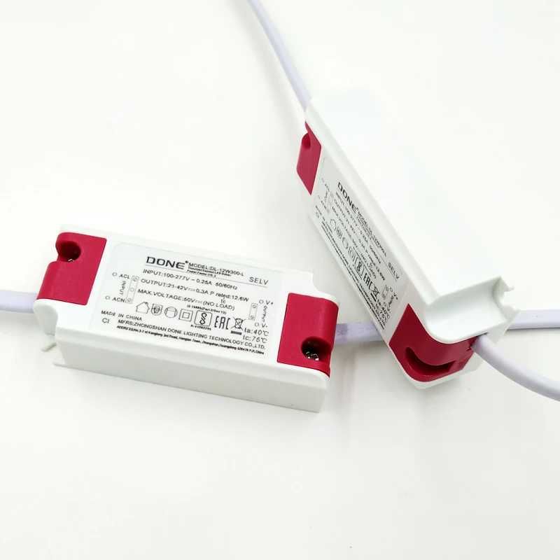 LED драйвер 12ватт DONE DL-12W300-L Flicker Free (не мерцает)