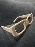 Ochelari off white crem