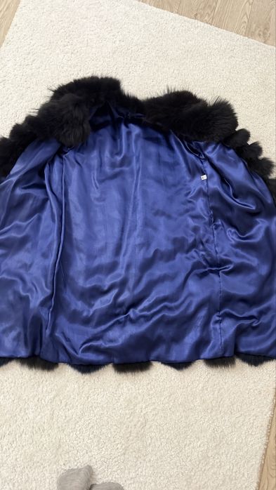 Палто от естествена кожа на лисица