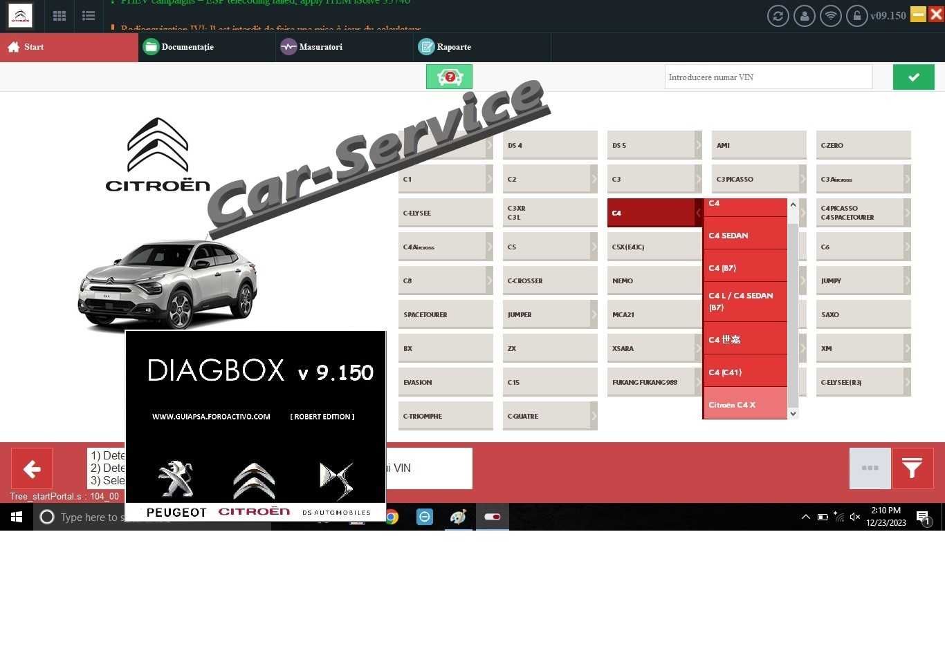 Interfata Citroen Peugeot Lexia full chipset Diagbox v9.150 , 921815 C