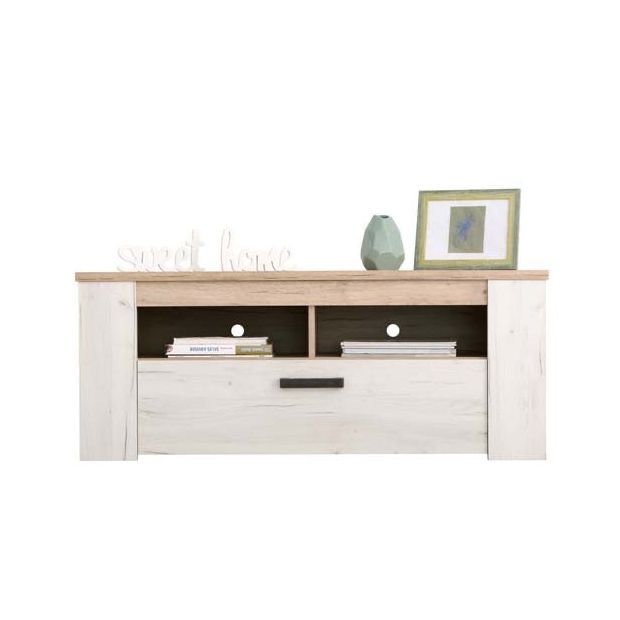 ТВ шкаф Momax, бял дъб