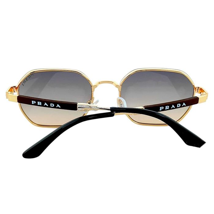 Prada2026 унисекс слънчеви очила ромбоидни стъкла и метална рамка