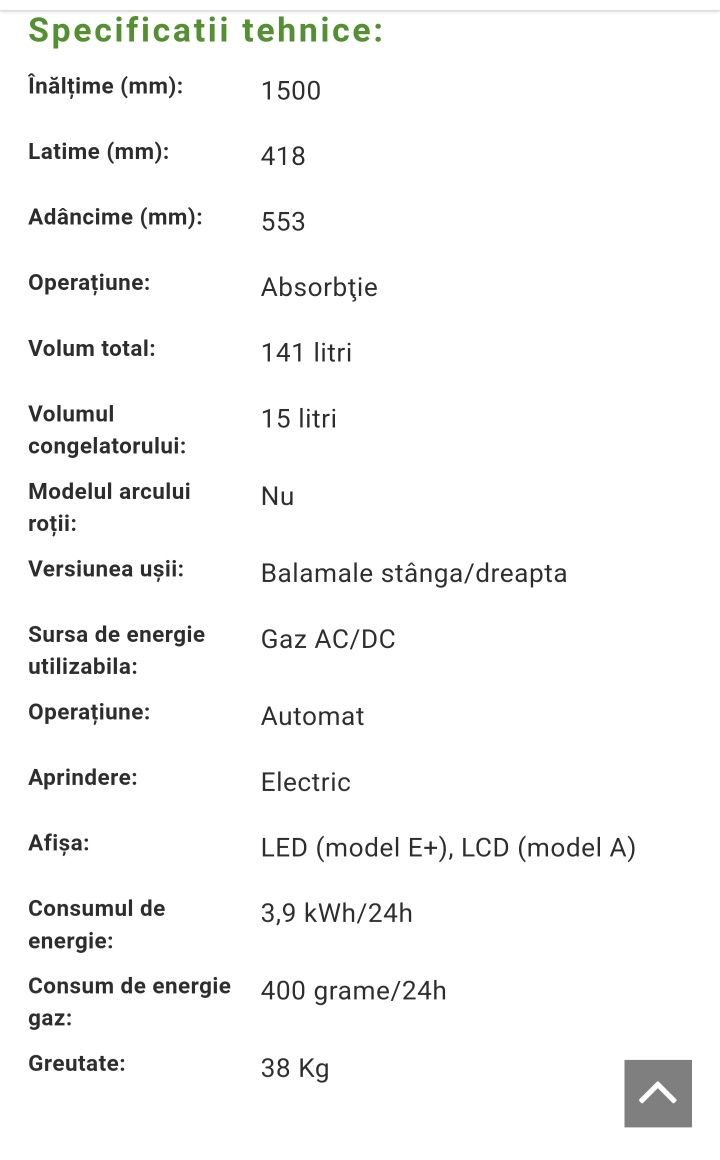 Frigider Thetford N4141 cu 3 căi pentru rulotă sau autorulotă