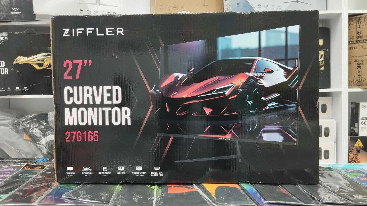 НОВЫЙ Монитор  Ziffler G165 Curved LED (DP+HDMI), 180Hz FullHD !