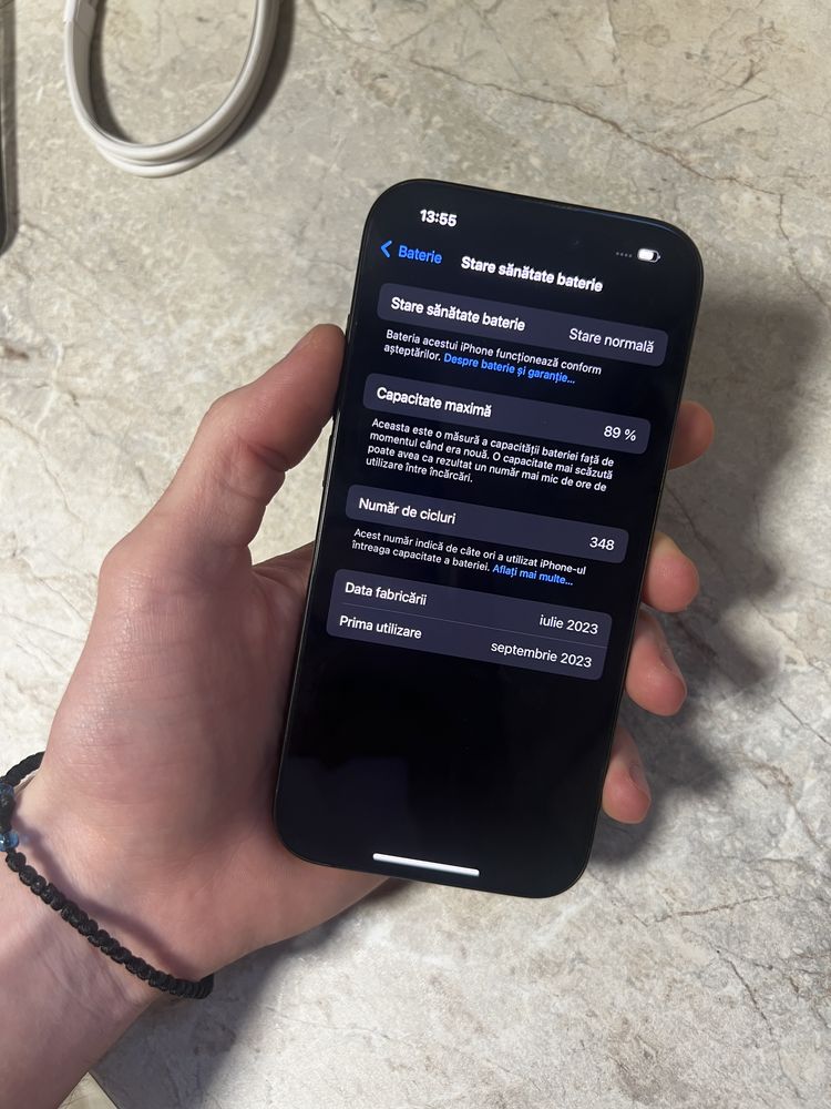 iPhone 15 Pro Black Titanium CA NOU
