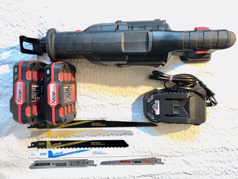 Nou! Professional fierastrau sabie Parkside PERFORMANCE 20V 2 baterii