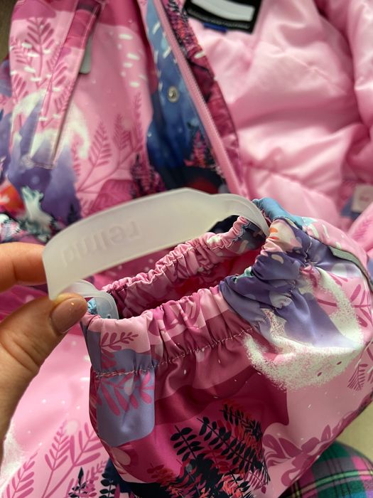 REIMA LANGNES pink, 74, ca nou, salopeta iarna