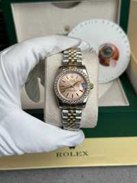 Rolex 31 MM DateJust Two Tone Silver si Gold cu Diamond Bezel 	178273