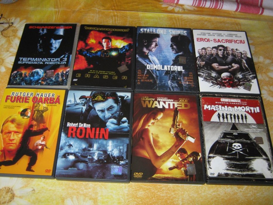 SYLVESTER STALLONE,Arnold SCHWARZENEGGER,Brad Pitt,filme colecție osca