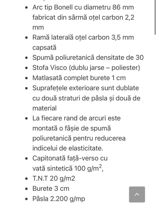 Saltea ortopedica de lux